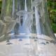 Pair of crystal and pewter jugs
