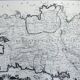 Old aluminium printing plate Brittany map