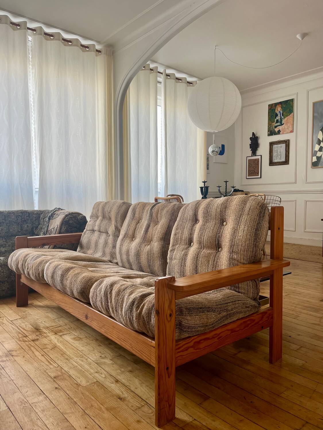 Vintage pine bench