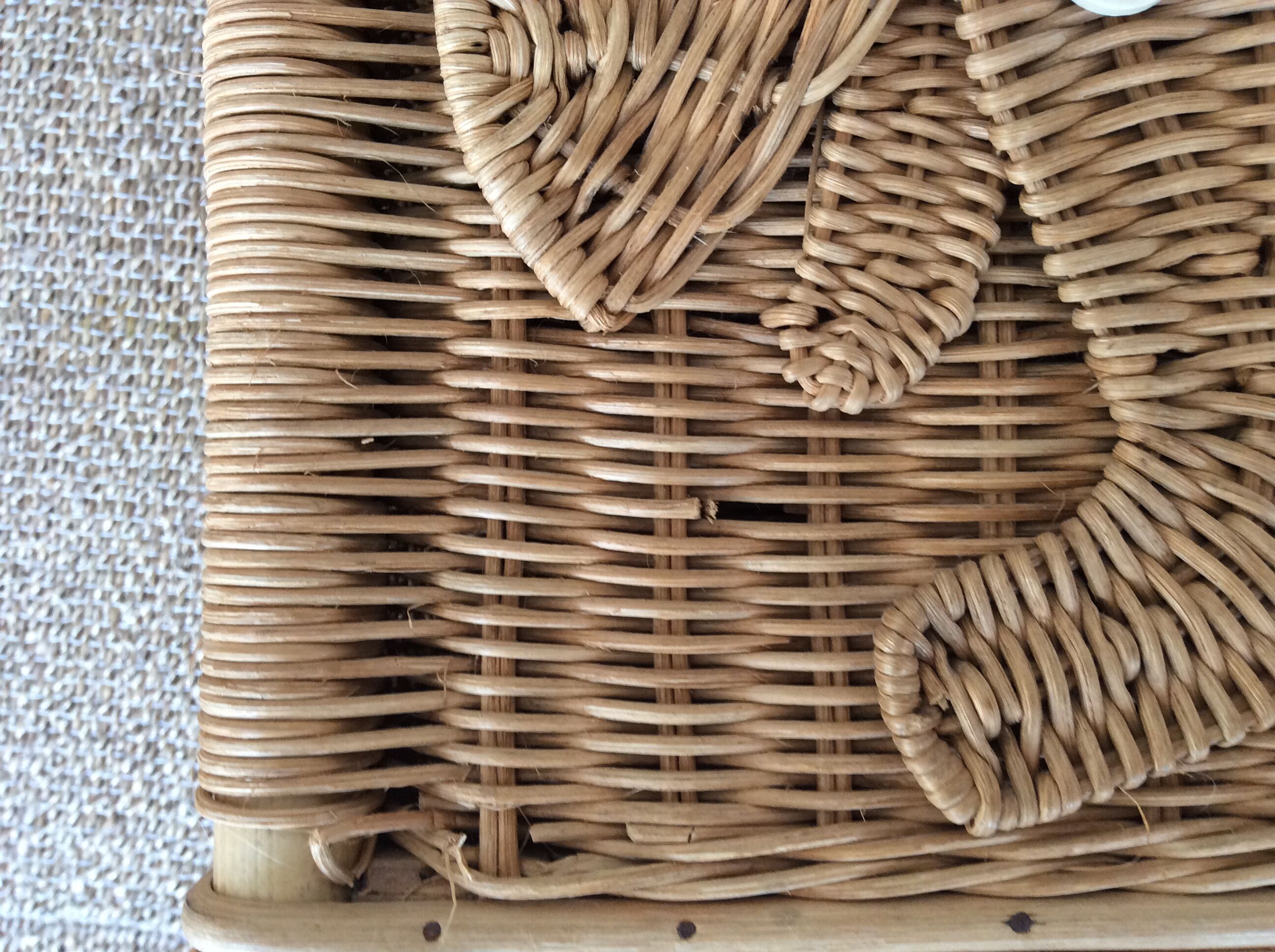 Wicker toy chest