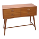 Vintage teak Danish chest of drawers with high slanted legs, side table, sideboard.