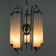 5-flamming tubular bauhaus chandelier, 1930s