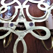 Paire d'appliques 1970 en laiton
