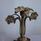 Golden metal stand candle holder