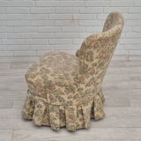 1970s, Danish easy side chair, original very good condition, floral furniture velour.