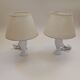 Pair of alabaster lamps