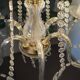Chandelier with 6 lights and pendants