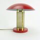 Art deco mushroom lamp made of glass, restored