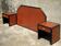 Headboard and bedside tables Pierre Vandel 1980