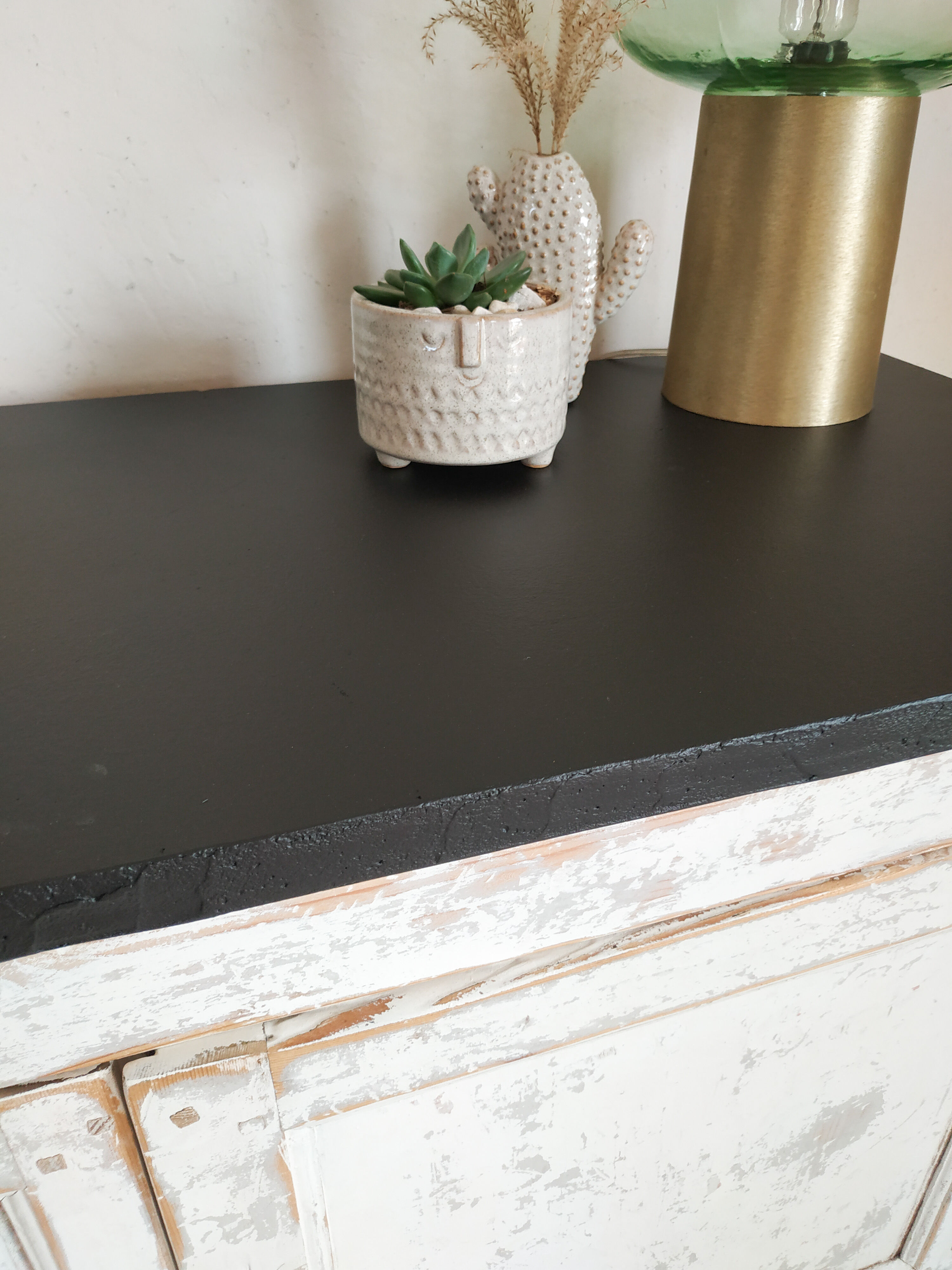 Renovated white Parisian buffet