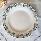 Old flat plates mismatched in earthenware