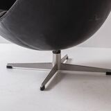 Early ‘Egg’ armchair designed by Arne Jacobsen for Fritz Hansen, Denmark 1958.