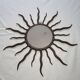 Solid wrought iron sun mirror