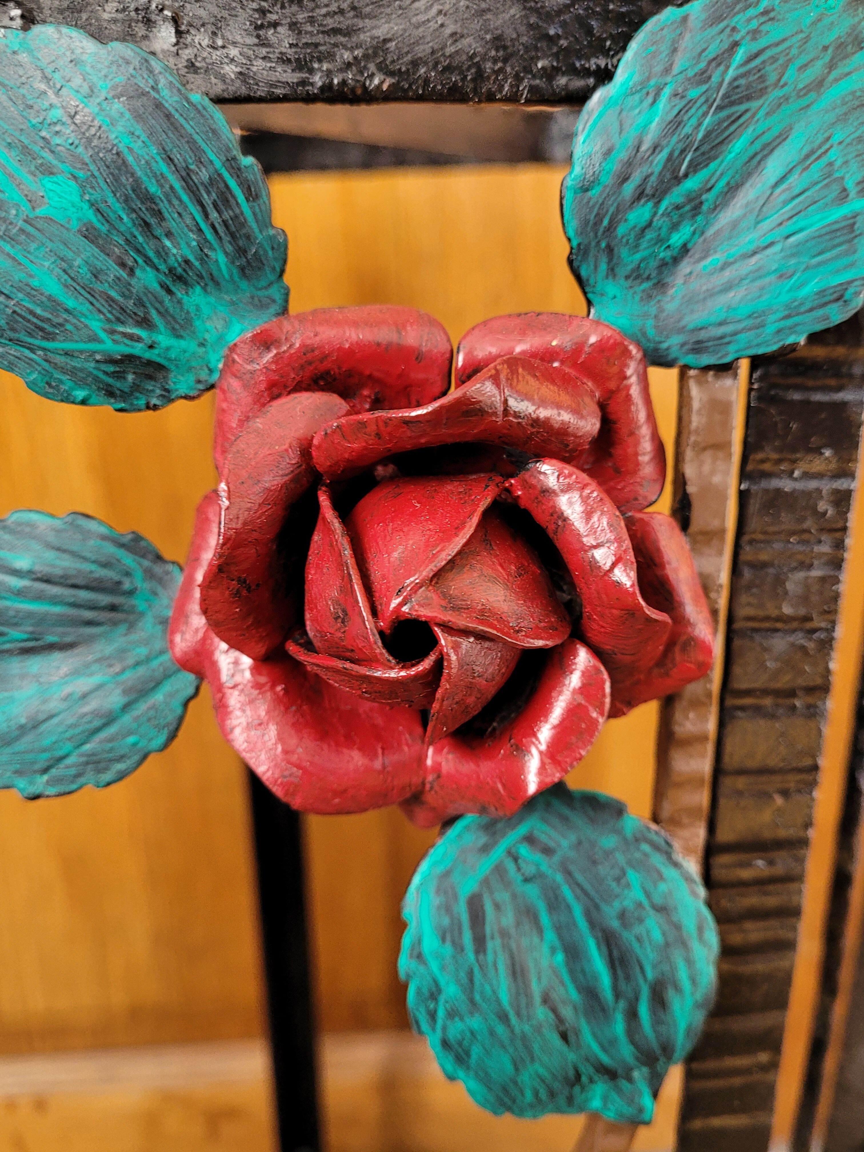 Wrought iron umbrella door