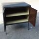 Industrial-style sideboard circa 1960 in polished steel and matte varnish