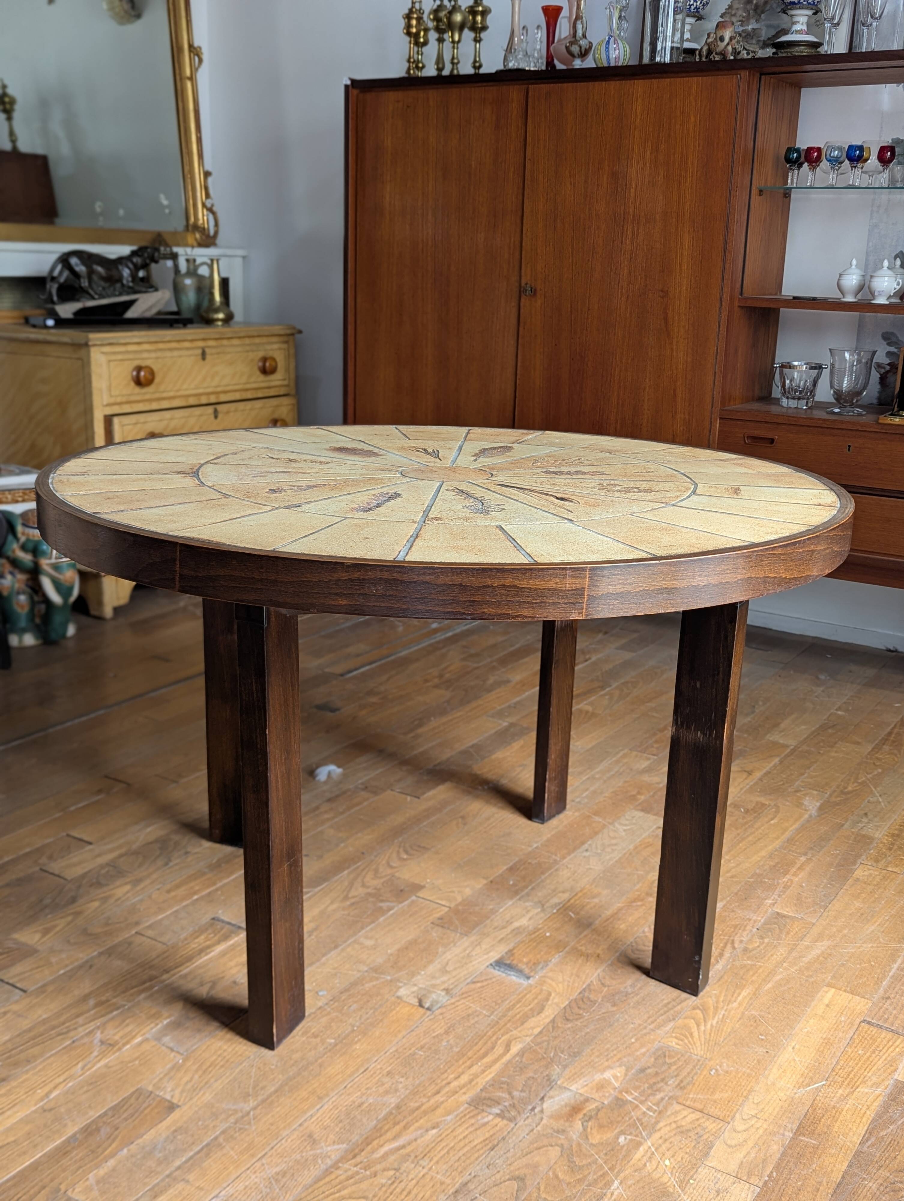 Roger Capron high table, 'Herbiers' model