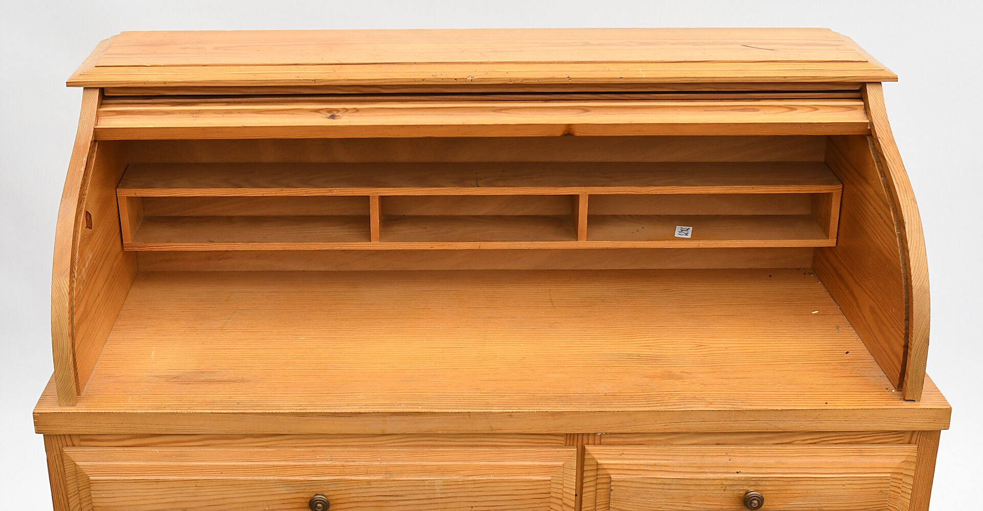 Bureau cylindre en pin