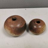 Two small round vases by Aage Wurtz Denmark 1970-80s.