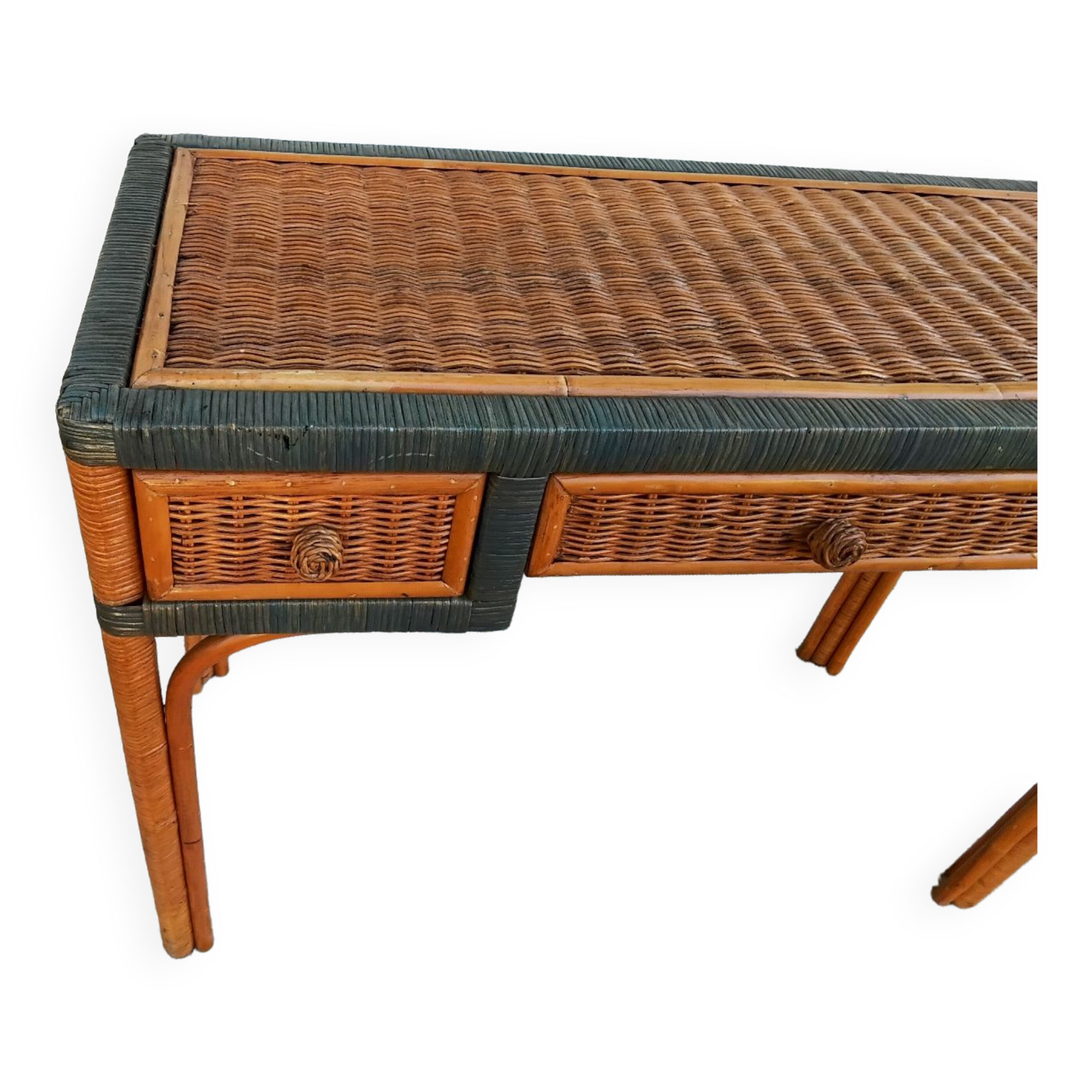 Rattan console