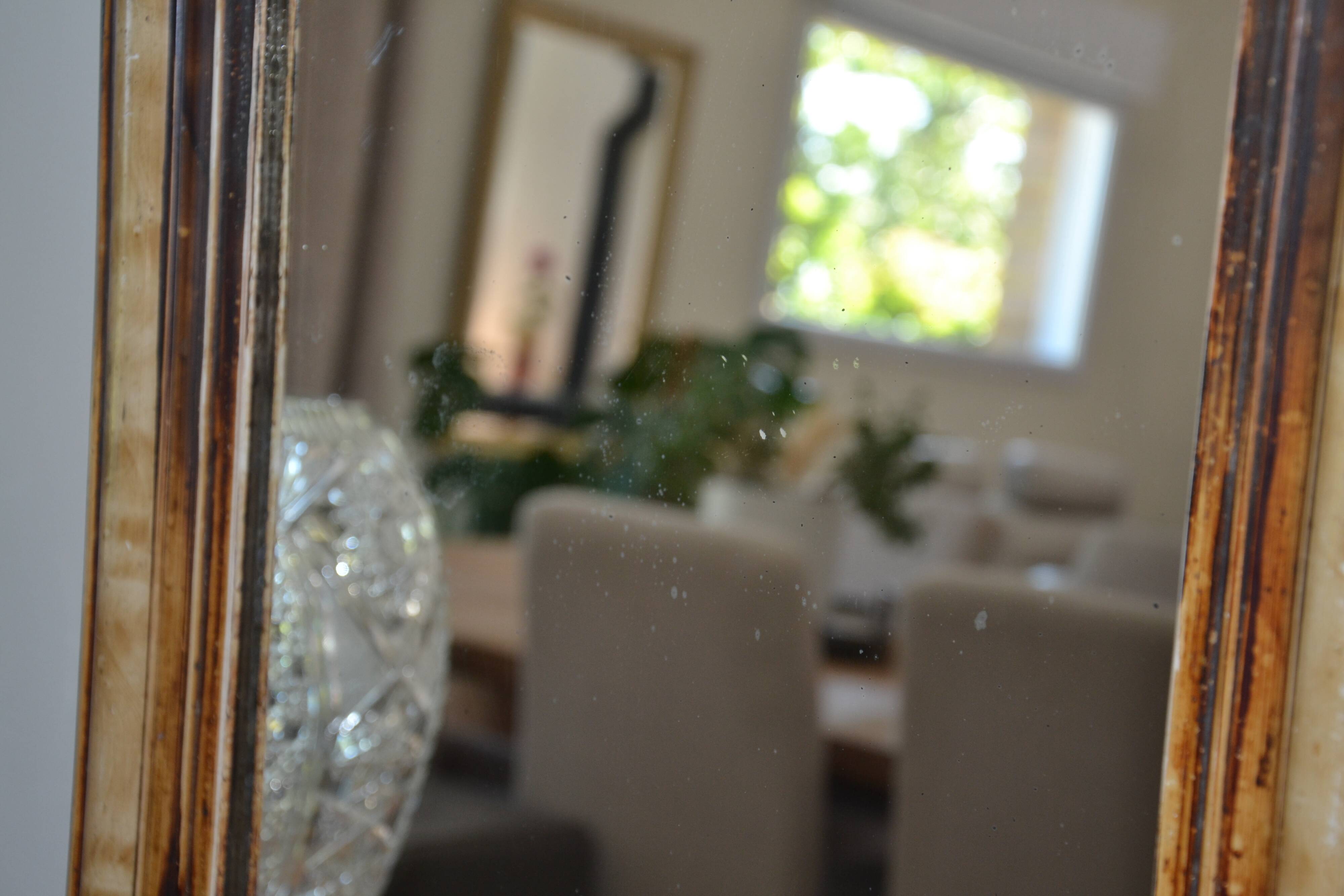 Ancien miroir Louis Philippe 58/47 cm