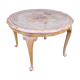 English-style coffee table wood and caning