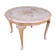 English-style coffee table wood and caning