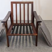 Fauteuil moderniste scandinave en teck, Danemark vers 1960