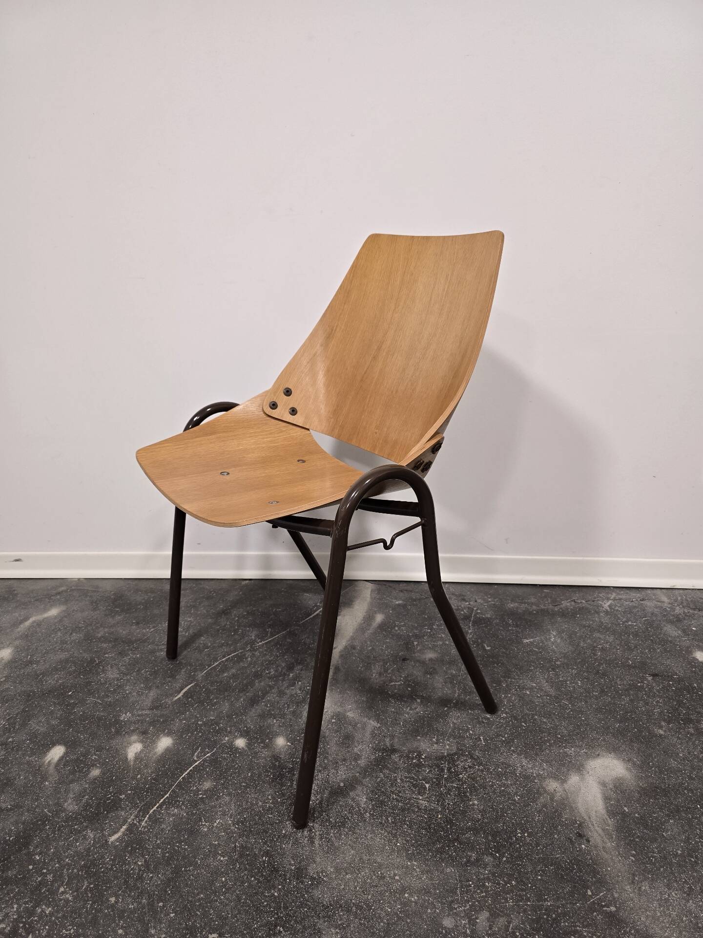 Pair of Lupina Stackable Chairs by Niko Kralj, 1970s Vintage Yugoslavi