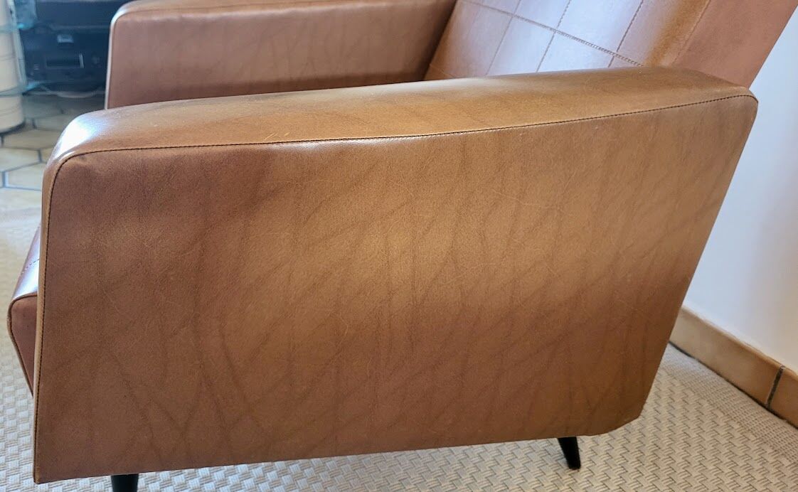 Vintage skai armchair