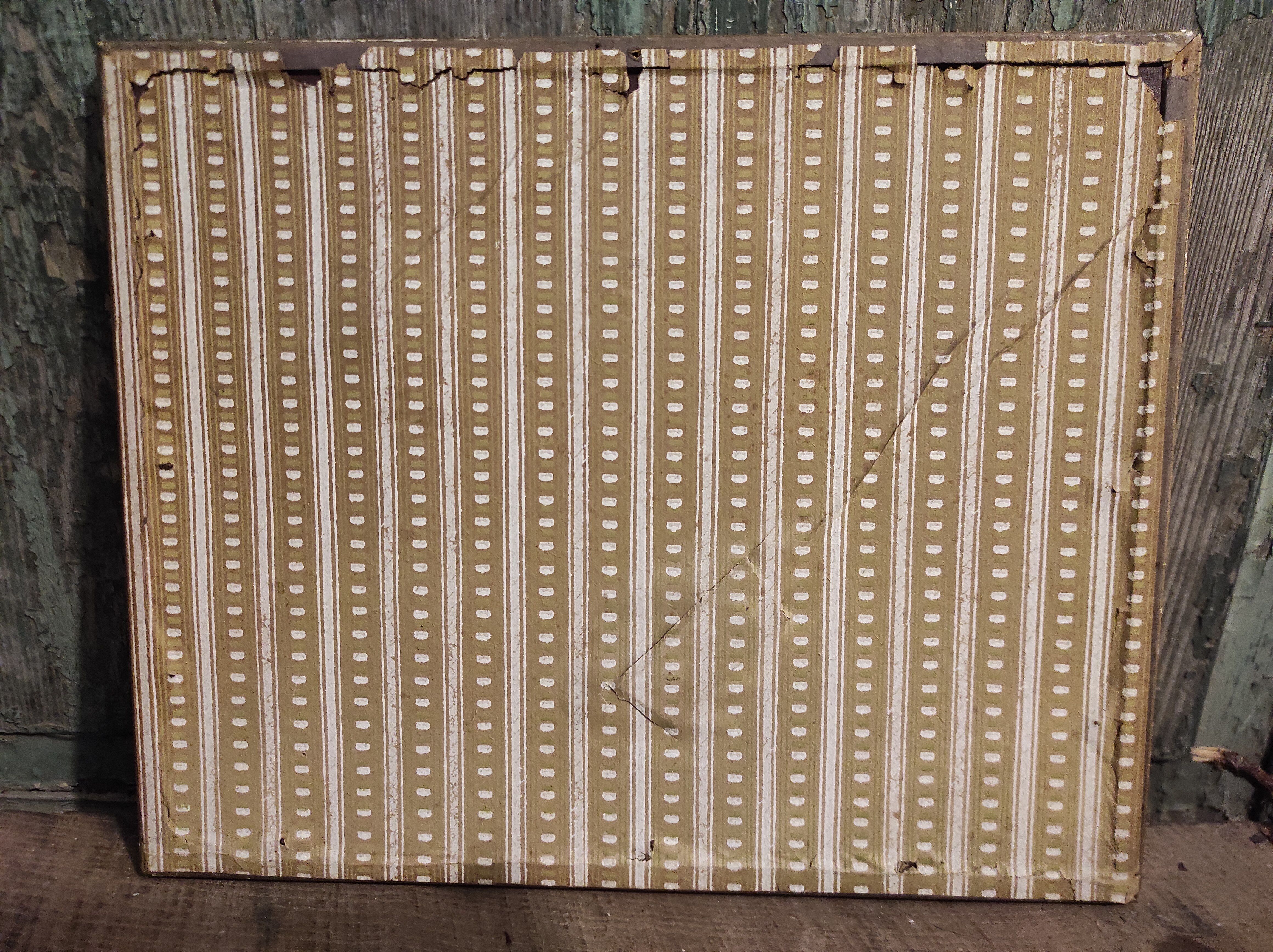 Vintage French watercolour of a village with a church, signed, from 1931