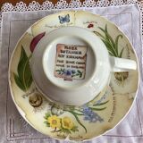 Déjeuner (tasse/sous tasse) porcelaine anglaise
