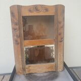 Armoire vitrine murale année 1960
