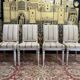 Suite of 4 Louis XVI style chairs
