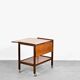 Midcentury Fold Up Drinks Trolley / Hostess In Teak.
