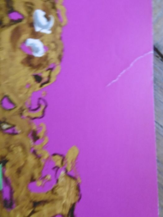 Lithographic poster Air France - India signed Georges Mathieu 1969