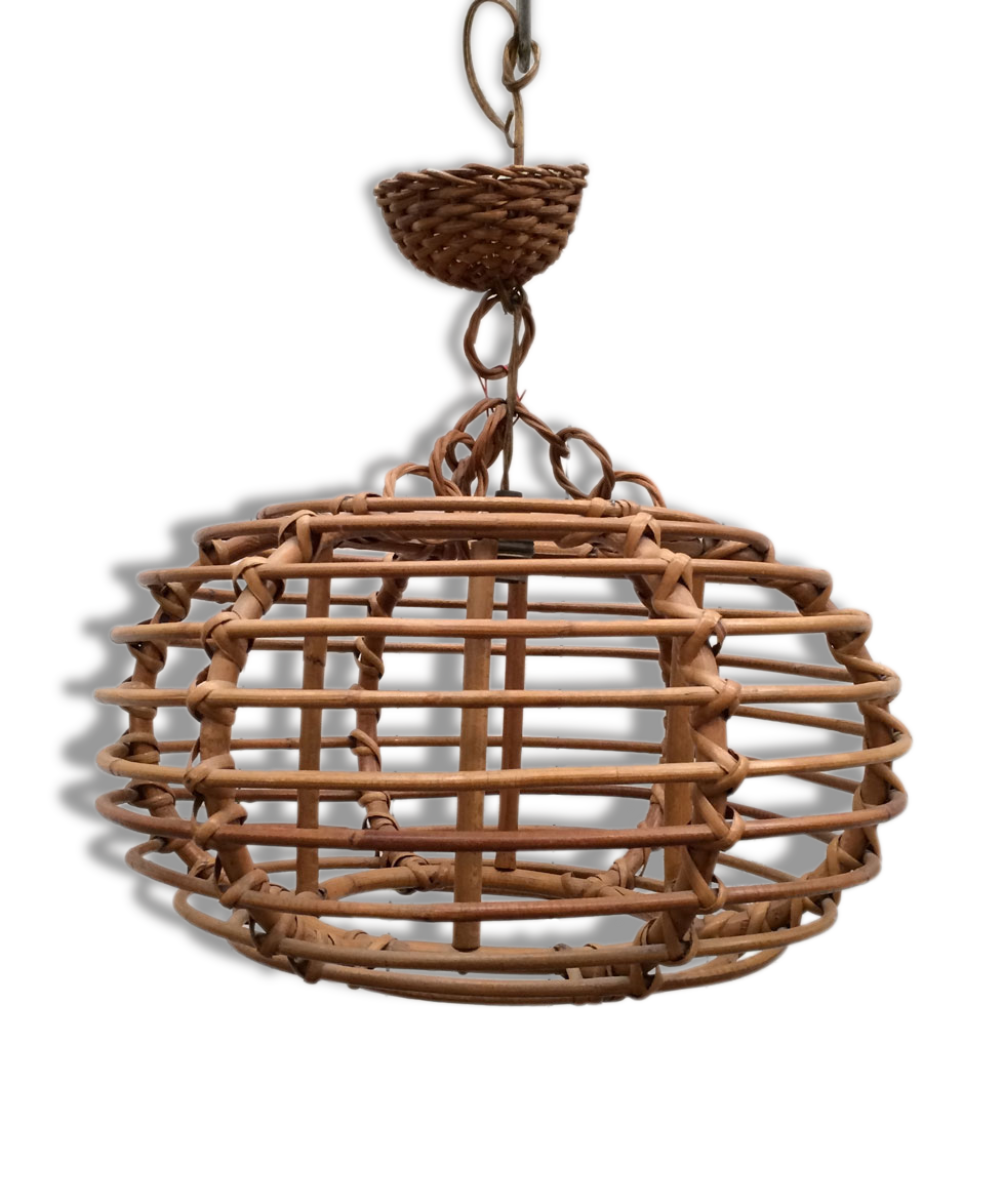 Suspension rattan, around 1950
