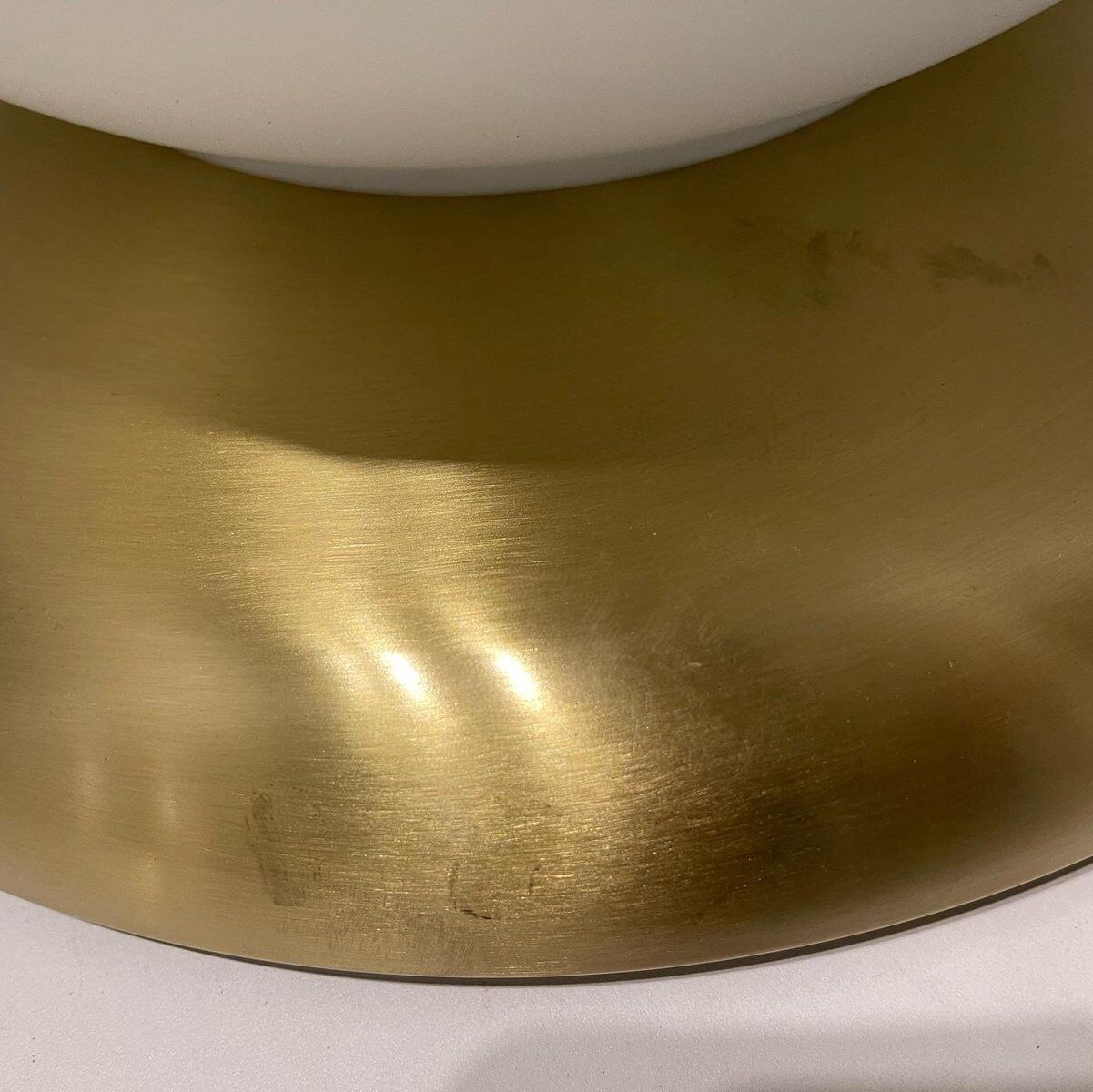 Opaline glass egg table lamps, set of 2