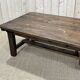 Coffee table early XXth fir with 2 drawers