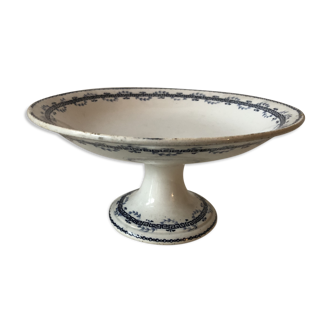 Plat sur pied porcelaine de Gien