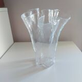 Crumpled Finnish Glass Vase