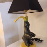 Pair of ceramic lamp Goats