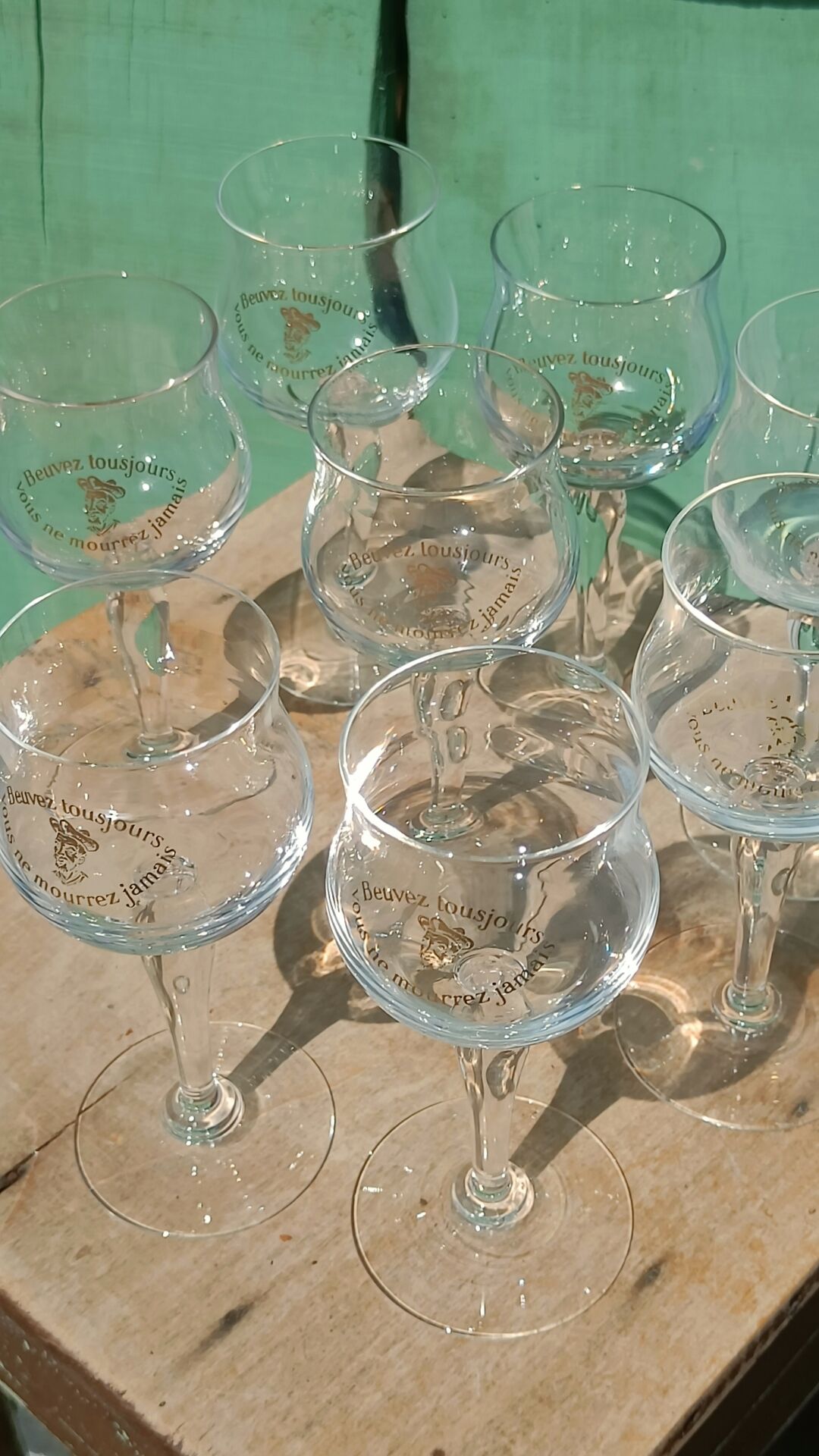 Chinon Rabelaisian glasses – Touraine – vintage glassware
