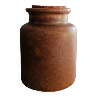 Vintage stoneware mustard pot