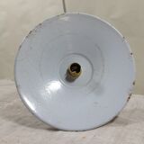 Green enamelled sheet metal hanging lamp