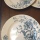 Six assiettes plates terre de feu de Grigny