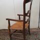 Fauteuil paillé de grand père en orme