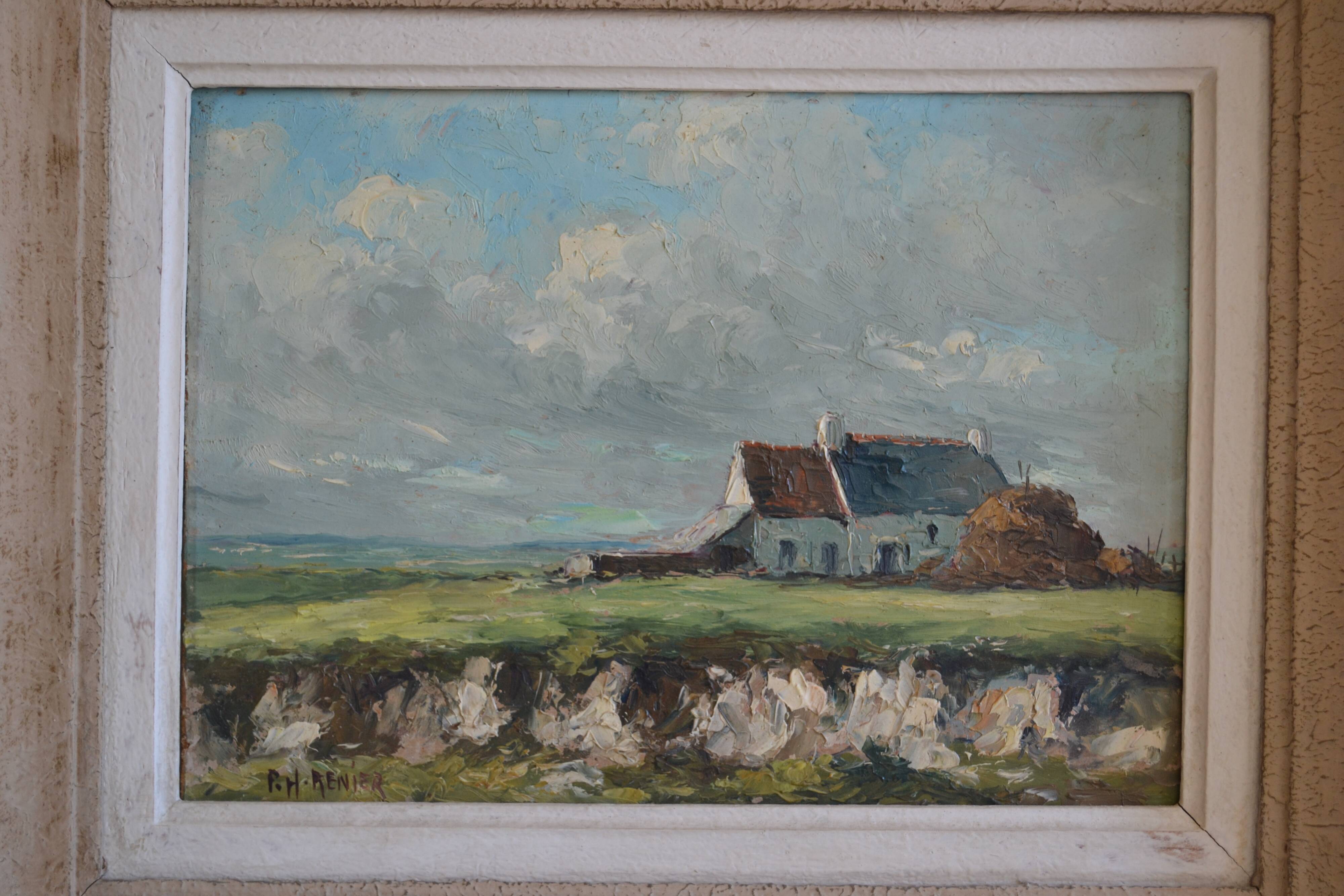 Landscape of Normandy signed P.H. Renier