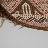 Turkish jajim runner hand woven wool nomad runner rug 140 x 320 cm