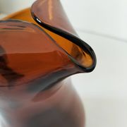 Vintage smoked glass pitcher