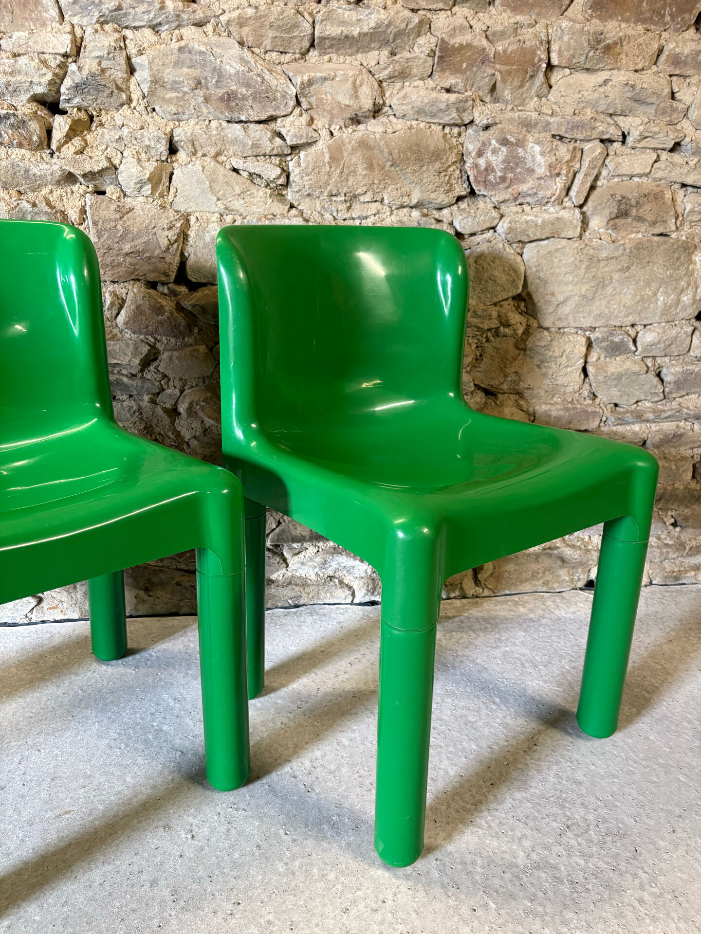 4 chaises modèle 4875 par C. Bartoli pour Kartell, 1970